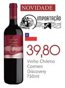 Epa Vinho chileno carmen discovery oferta