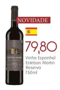 Epa Vinho Espanhol Esteban Martin Reserva oferta
