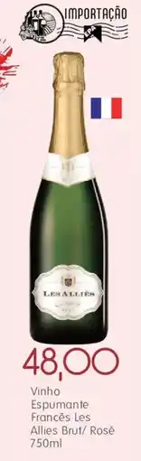 Epa Vinho espumante francês les allies brut/ rosé oferta