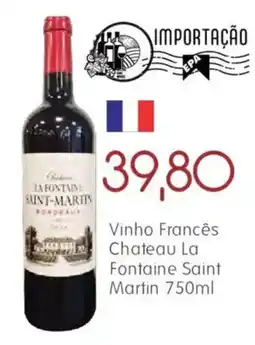 Epa Vinho francês chateau la fontaine saint martin oferta