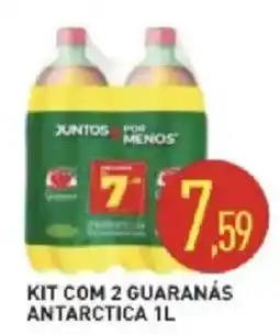 Calvo Atacadista Kit com 2 guaranás antarctica 1l oferta