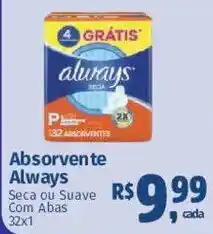 Supermercados Mateus Absorvente Always Seca ou Suave Com Abas oferta