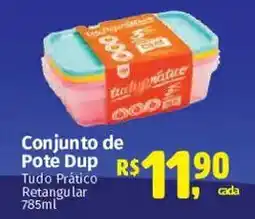 Supermercados Mateus Conjunto de Pote Dup Tudo Prático Retangular oferta