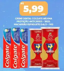 Tatico creme dental colgate máxima proteção anticáries oferta