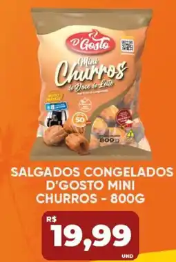 Tatico Salgados congelados d'gosto mini churros oferta