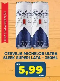 Tatico Cerveja michelob ultra sleek superi lata oferta