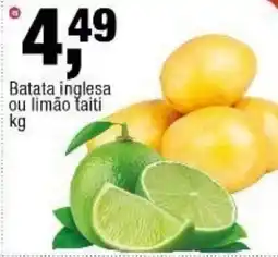 Frangolândia Batata inglesa ou limão taiti oferta