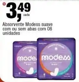 Frangolândia Absorvente modess suave oferta