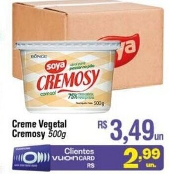 Creme Vegetal Cremosy 500g