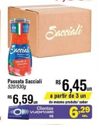 Fort Atacadista Passata Sacciali 520g/530g oferta