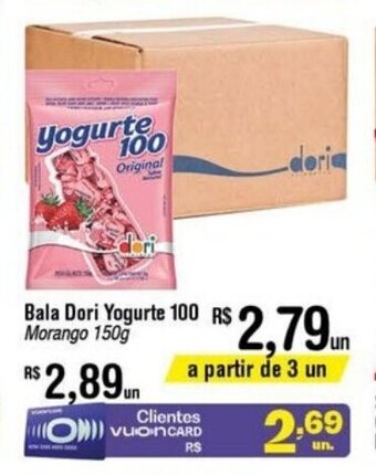 Fort Atacadista Bala Dori Yogurte 100 150g oferta