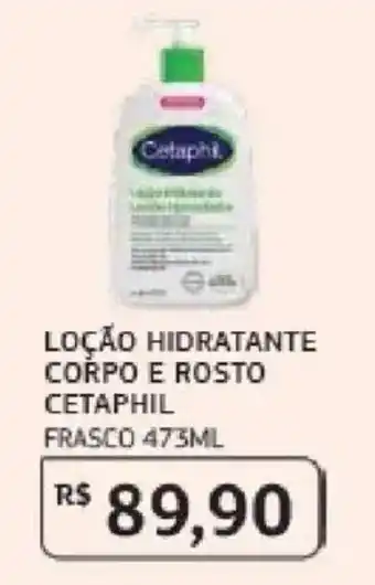 Loção hidratante corpo e rosto cetaphil