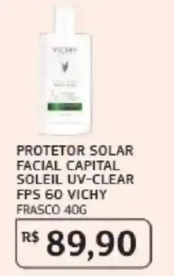Assaí Atacadista Protetor solar facial capital soleil uv-clear fps 60 vichy oferta