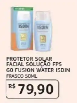 Assaí Atacadista protetor solar facial solução fps 60 fusion water isdin oferta