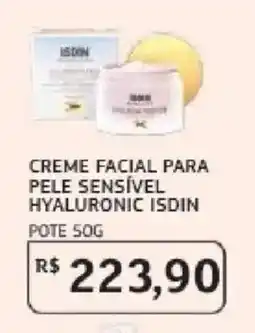 Assaí Atacadista Creme facial para pele sensível hyaluronic isdin oferta