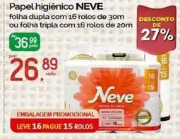 Cometa Supermercados Papel higiênico neve oferta