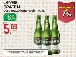 Cometa Supermercados Cerveja Spaten puro malte long neck oferta