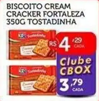 CenterBox Biscoito cream cracker fortaleza tostadinha oferta