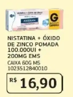 Assaí Atacadista Nistatina + óxido de zinco pomada oferta