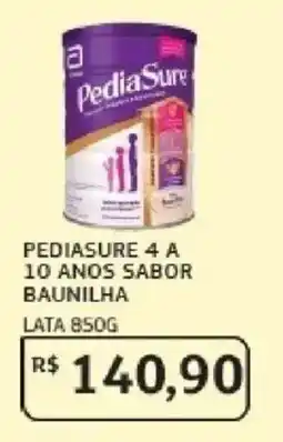 Assaí Atacadista PediaSure 4 a 10 anos sabor baunilha oferta