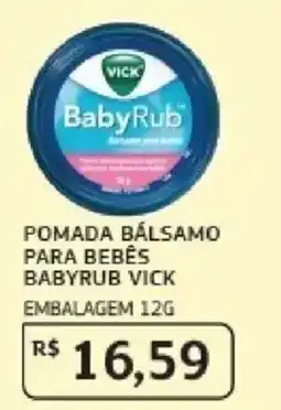 Assaí Atacadista Pomada bálsamo para bebês babyrub vick oferta