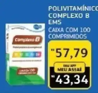 Assaí Atacadista Polivitamínico complexo b ems oferta