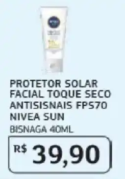 Assaí Atacadista protetor solar facial toque seco antissinais fp570 nivea sun oferta