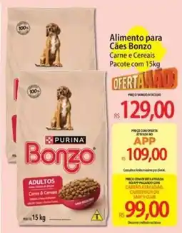 Atacadão Alimento para Cães Bonzo Carne e Cereais oferta