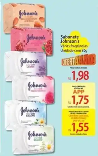 Atacadão Sabonete johnson's várias fragrâncias oferta