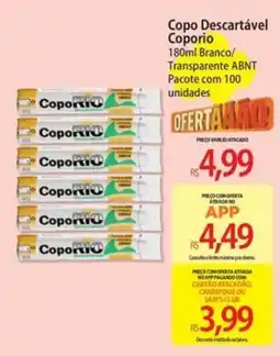 Atacadão Copo descartável coporio oferta