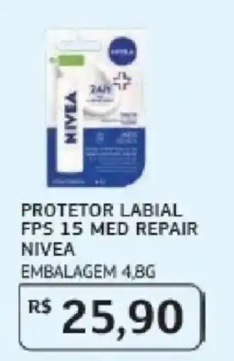 Assaí Atacadista protetor labial fps 15 med repair nivea oferta