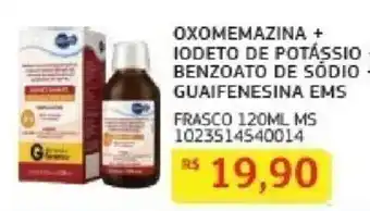 Assaí Atacadista oxomemazina + iodeto de potássio benzoato de sódio + guaifenesina ems oferta