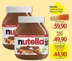 Atacadão Nutella - creme de avela pote com oferta