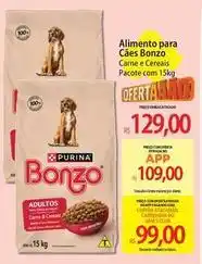 Atacadão Bonzo - alimento para cães oferta