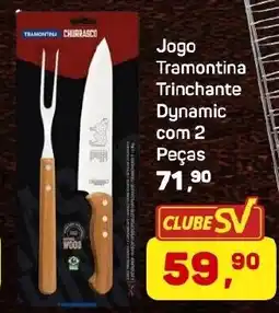 Supermercados São Vicente Jogo Tramontina Trinchante Dynamic com 2 Peças oferta
