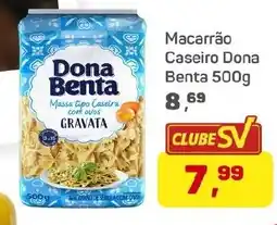 Supermercados São Vicente Macarrão Caseiro Dona Benta oferta