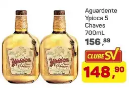 Supermercados São Vicente Aguardente Ypioca 5 Chaves oferta
