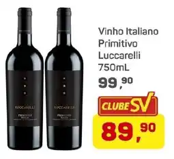 Supermercados São Vicente Vinho Italiano Primitivo Luccarelli oferta