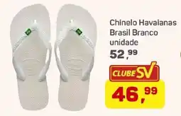 Supermercados São Vicente Chinelo Havaianas Brasil Branco unidade oferta