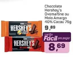 Supermercados São Vicente Chocolate Hershey's Ovomaltine ou Meio Amargo 40% Cacau oferta