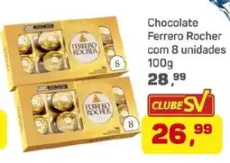 Supermercados São Vicente Chocolate Ferrero Rocher com 8 unidades oferta