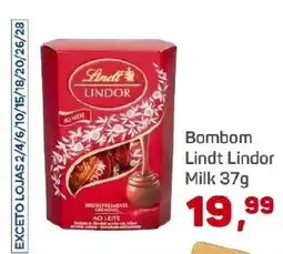 Supermercados São Vicente Bombom Lindt Lindor Milk oferta