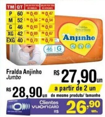 Fort Atacadista Fralda Anjinho Jumbo oferta