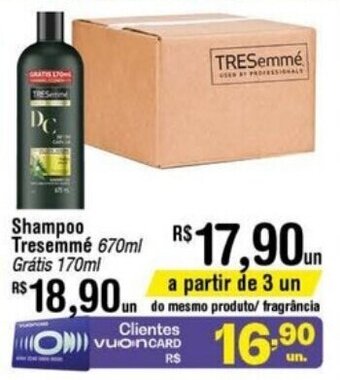Fort Atacadista Shampoo Tresemme 670ml gratis 170ml oferta