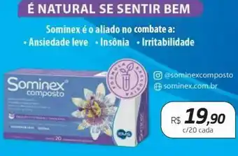 Drogal Sominex composto 20 comprimidos revestidos oferta