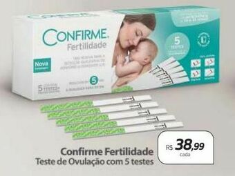 Drogal Confirme fertilidade teste de ovulação com 5 testes oferta