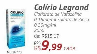 Drogal Colírio legrand 20ml oferta