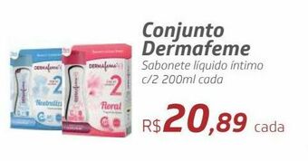 Drogal Conjunto dermafeme sabonete líquido íntimo c/2 200ml cada oferta