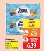 Atacadão Dona benta - massa para lasanha oferta