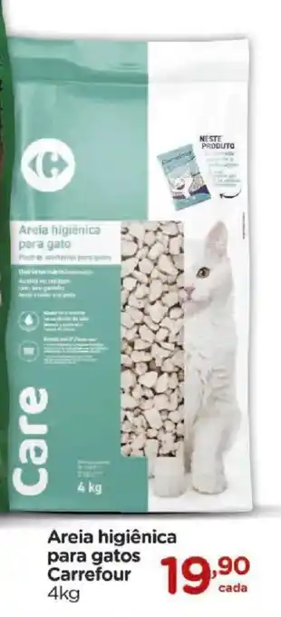 Areia higiênica para gatos Carrefour